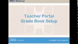 Webinar Teacher Portal Grade Book Setup