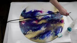 (468) Adding Layers to My Acrylic Pour, Fluid Acrylic Pouring Technique