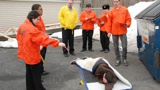 Ulster BOCES Criminal Justice Students tackle Mock Crime Scene