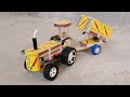 How To Make A Matchbox Tractor With Trolley At Home☆Diy Tractor☆Tractor Video