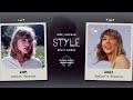 taylor swift style stolen vs. taylor s version split audio