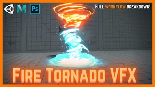 Unity VFX Amplify Shader Editor - Magic Fire and Ice Tornado Tutorial