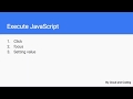 17 - Execute JavaScript in browser using WebdriverIO