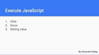17 - Execute JavaScript in browser using WebdriverIO