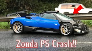 Mr Peter Saywell's Pagani ZONDA P.S Crash!