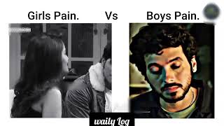 Girls Pain VS Boys Pain