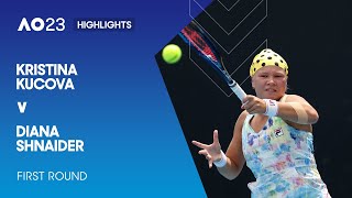 Kristina Kucova v Diana Shnaider Highlights | Australian Open 2023 First Round