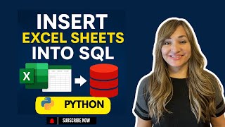 Insert Excel Sheets into SQL Using Python | Pandas + executemany() Tutorial for Beginners