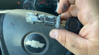 CHEVROLET IGNITION LOCK CYLINDER REPLACEMENT/FIX (WITH TRANSPONDER) Z-KEY WAY
