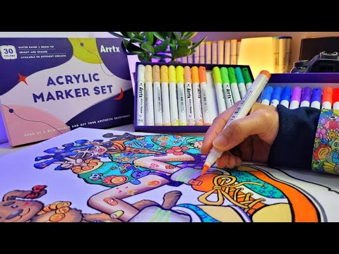 Arrtx Markers Unboxing Review Youtube