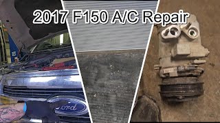 2017 Ford F150 AC Condenser and compressor replacement.