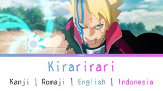 (TV Size) Kirarirari ~ KANA-BOON [English \u0026 Indonesia Lyrics] Boruto Opening 11