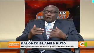 Power Breakfast News Review : Kalonzo blames Ruto