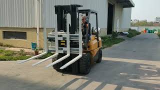 Diesel Forklift with Single and double pallet fork