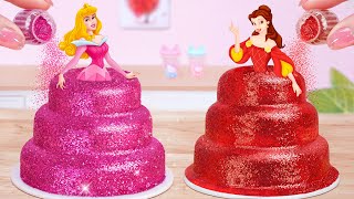 Satisfying Disney Princess Cake🍭Beautiful Miniature Princess Pull me up Cake Decorating🌷Mini Cakes