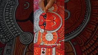 Kerala Mural Theyyam 🙏🏻 #artist #video #satisfying #coloryourdreamsbyanu #art #mural#shorts