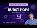 After Effects CC 2023: Burst Pop Effect