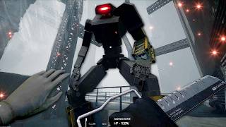 CONCRETE ABYSS - An Anime Android Girl Parries & Destroys Big Robots in a Brutalist Megastructure