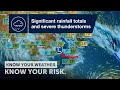 Severe Weather Update: significant rainfall and severe thunderstorms - 8 Nov 2021