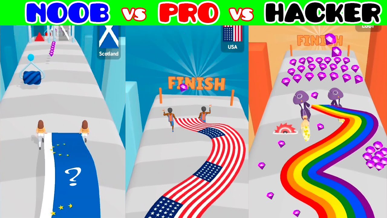 рџџівђќрџњ Flag Painters Challenge вђ Noob Vs Pro Vs Hacker Game 7 Youtube