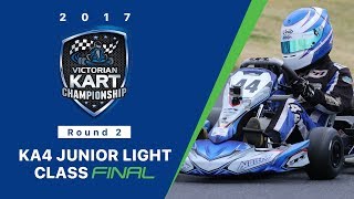 2017 Victorian Kart Championship Round 2 KA4 Junior Light class 20 lap final at Oakleigh