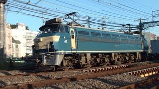 JR貨物EF66形33号機牽引貨物列車（1）大船駅付近