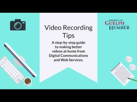 Video Recording Tips Youtube
