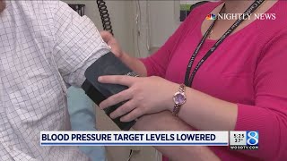 Blood pressure target levels lowered