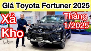 Bảng giá xe Toyota Fortuner tháng 1/2025 khuyến mại phiên bản mới nhất hôm nay, Legender thêm màu