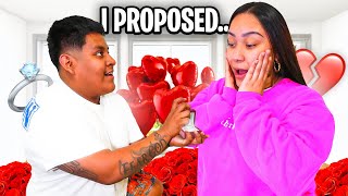 I Pranked My Girlfriend with a Fake Proposal *GONE WRONG😱