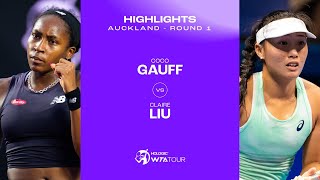 Coco Gauff vs. Claire Liu | 2024 Auckland Round 1 | WTA Match Highlights