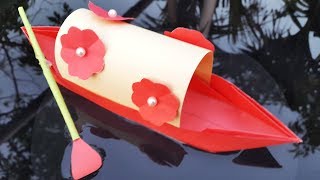 How To Make a Paper Boat That Floats | Origami boat out of paper-DIY easy origami paper boat-crafts