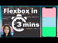 #3: Understanding Flexbox in React Native 2022 in 3 mins | React Native Tutorial #3 - Flexbox Basics
