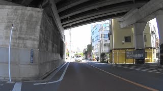 【自転車車載】青砥駅北交差点～高砂橋～京成高砂駅開かずの踏切～葛飾区高砂5丁目付近(2018/04/19)