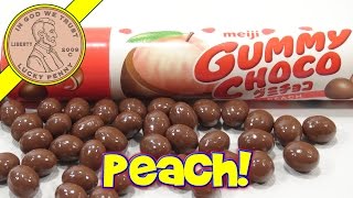 Meiji Gummy Choco Peach Candy, Tasty Flavor!