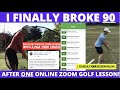 Golf Lessons For Beginners (HOW TO BREAK 90) PRIVATE ZOOM LESSON WITH TOP PGA Tour COACH