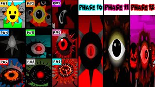 Phase 1 VS Phase 2 VS Phase 3 VS Phase 4 VS Phase 5 VS Phases 6 - 12 Incredibox Sprunki