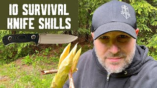 10 Survival Skills + 1 Survival Knife - Know How To Use Your Knife
