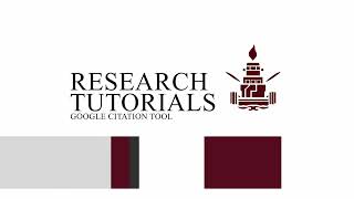 Google Citation Tool