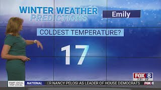 FOX8 Meteorologist Emily Byrd gives her 2022-2023 Winter Weather Prediction!