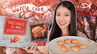 Costco Asian Food|SUJI's TAIYAKI Japanese Fish Shaped Waffle Case with Sweet Vanilla Custard Cream