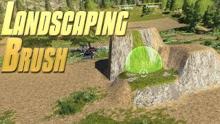 Landscaping Brush (Terraforming) - Farming Simulator 19 1.2 Update