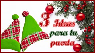 3 LINDOS ADORNOS NAVIDEÑOS PARA LA PUERTA O PARED / Manualidad de navidad / Christmas crafts to sell