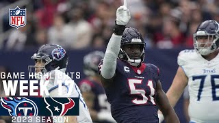 Tennessee Titans vs. Houston Texans | 2023 Week 17 Game Highlights