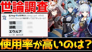 【原神】誰を選ぶ人が多い？原神アンケートで世論調査！【Genshin Impact】