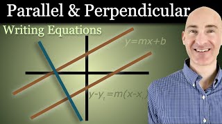 Parallel and Perpendicular Lines: Writing Equations Through a Point (Algebra 1 / Geometry)