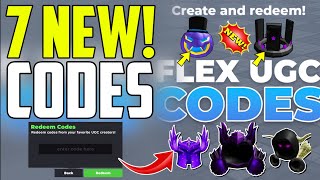 ⚠️UPDATE!!⚠️ ALL WORKING CODES FOR FLEX UGC IN 2025 - ROBLOX FLEX UGC CODES