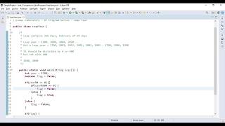 Java Program | 07 | Leap year |