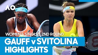 Coco Gauff vs Elina Svitolina Match Highlights (2R) | Australian Open 2021