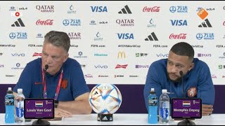 Louis van Gaal boos op de persconferentie (2)